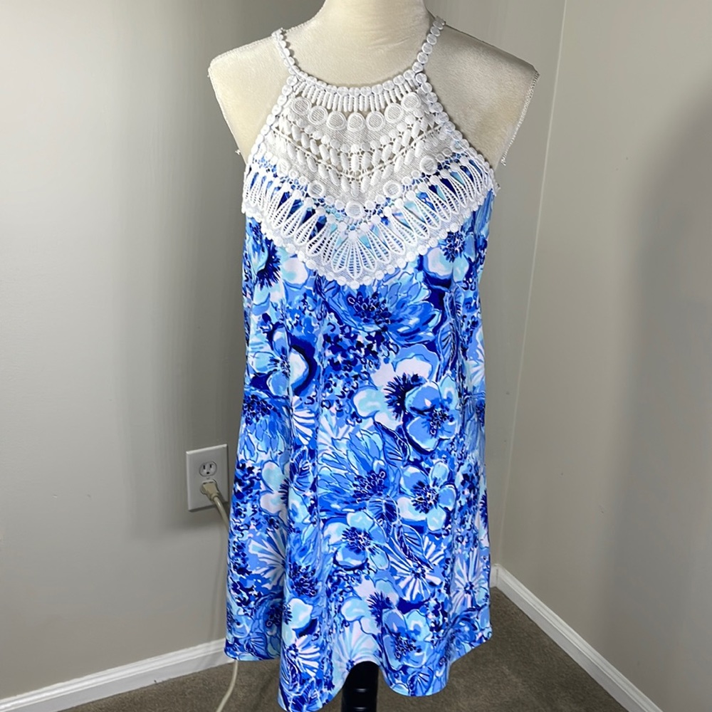 LILLY PULITZER PEARL SOFT SHIFT, VIBRANT COLORS, SIZE 4